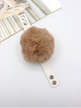 Solid Color Pom Pom Bracelet 